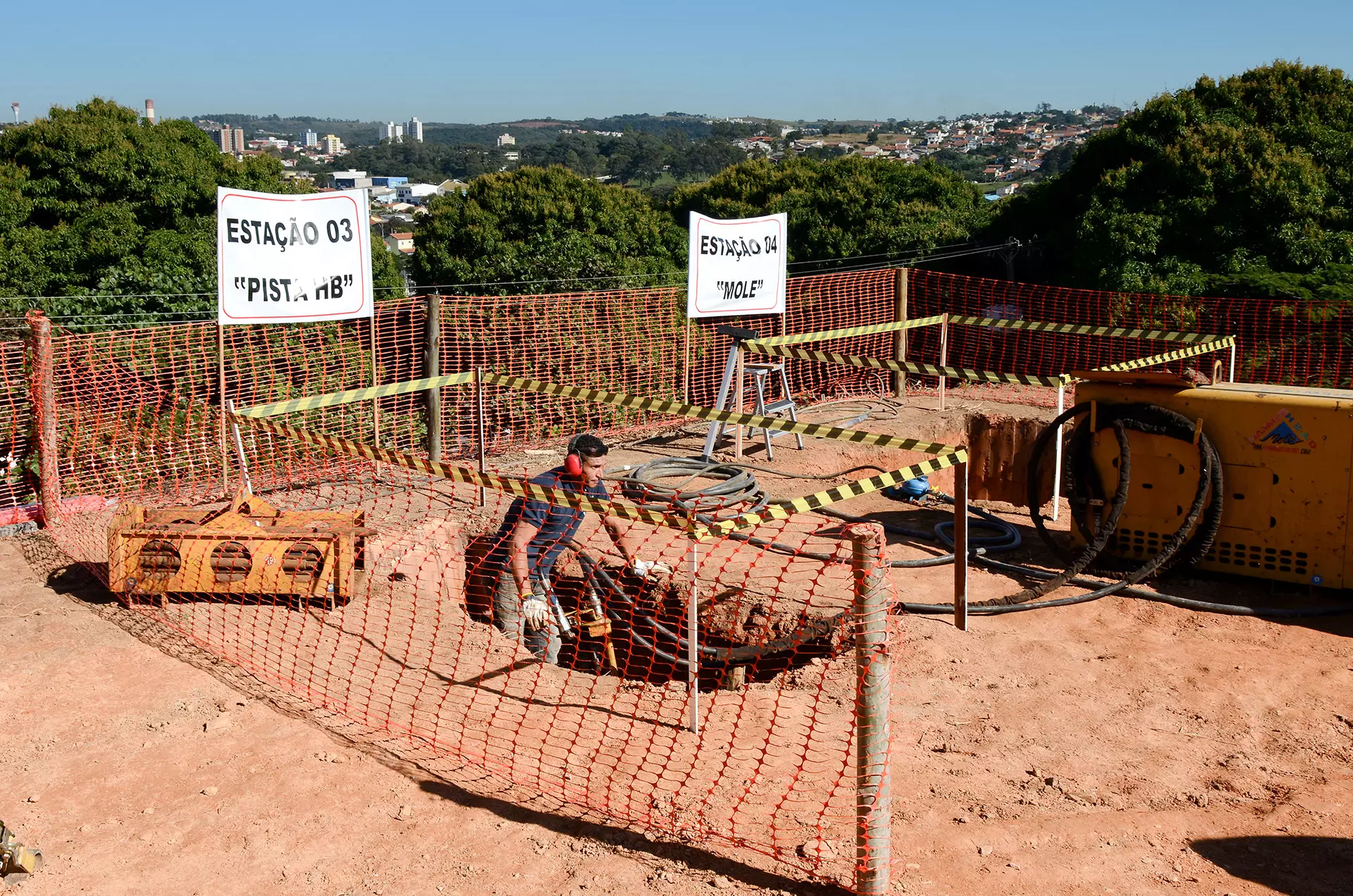 Demonstração na pista de HB.